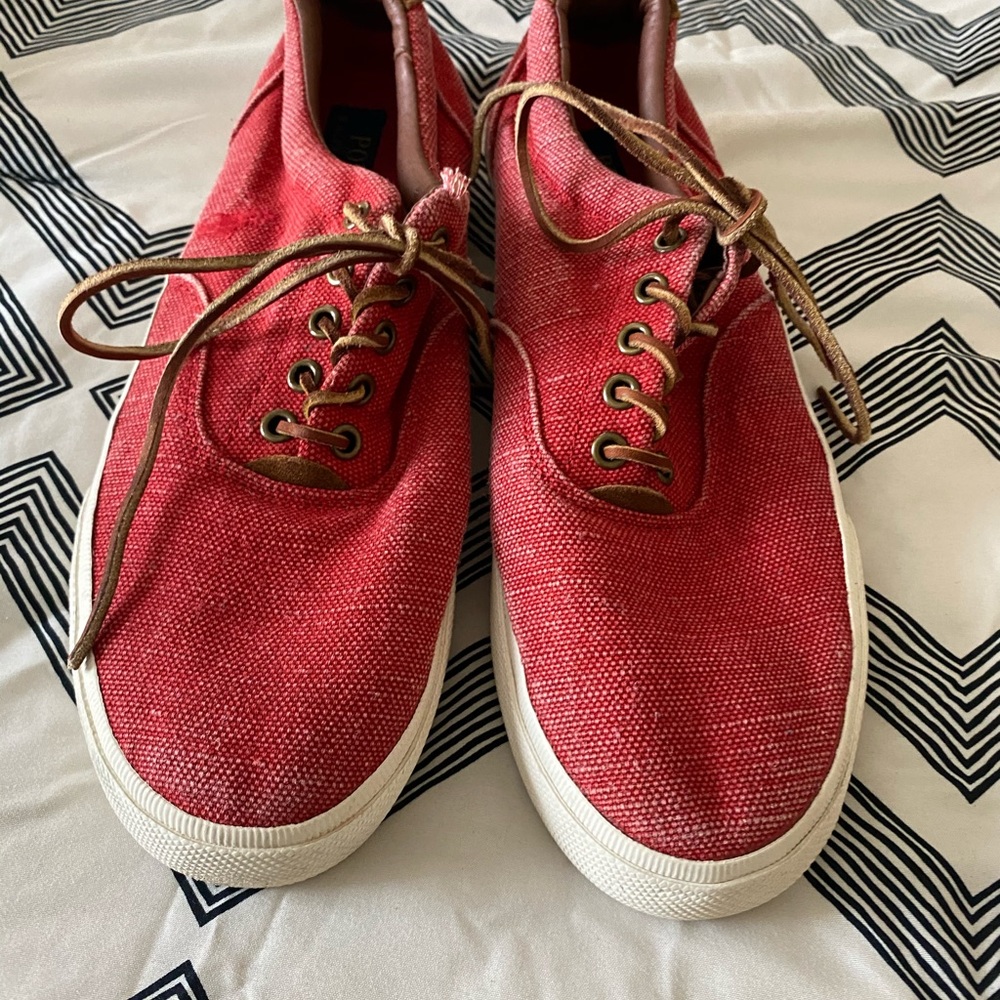 Red Polo shoes